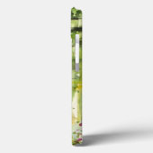 Frühling in der kleinen Stadt auf dem Fluss Case-Mate iPhone Hülle (Rückseite / Links)