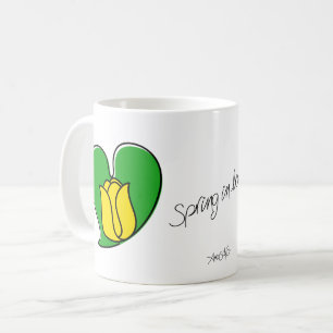 Frühling in der Liebe - Gelbe Tulips Tasse