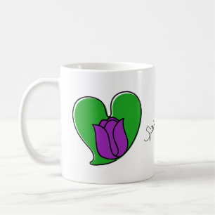 Frühling in der Liebe - Lila Tulissen Kaffeetasse