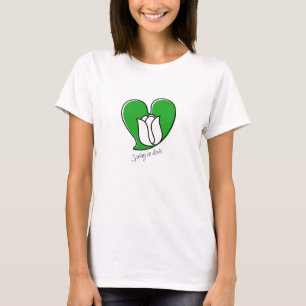Frühling in der Liebe - T - Shirt "White Tulips"