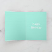 "Frühling in der Luft" Enkeltochter-Alterskarte Karte (Innenseite)