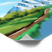 Frühling in der Naturkunst Poster (Ecke)