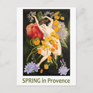 Frühling in der Provence, Frankreich Postkarte