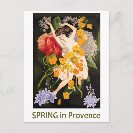 Frühling in der Provence, Frankreich Postkarte (Vorderseite)