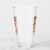 Frühling in Farbe - Adorable Hunde Illustration Glas (Links)