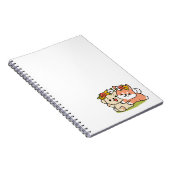 Frühling in Farbe - Adorable Hunde Illustration Notizblock (Rechte Seite)