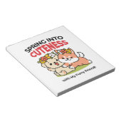 Frühling in Farbe - Adorable Hunde Illustration Notizblock (angewinkelt)