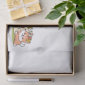 Frühling in Farbe - Adorable Hunde Illustration Seidenpapier (Geschenk)