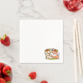 Frühling in Farbe - Adorable Hunde Illustration Serviette (Beispiel)