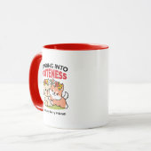 Frühling in Farbe - Adorable Hunde Illustration Tasse (Vorderseite Links)
