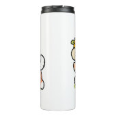 Frühling in Farbe - Adorable Hunde Illustration Thermosbecher (Rückseite)