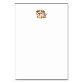 Frühling in Farbe - Adorable Hunde Illustration Tischnummer (Rückseite)