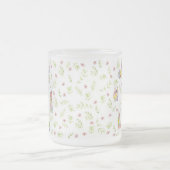 Frühling in Frühling Bunny Rabbit Wildblume Glass Mattglastasse (Mittel)