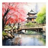 Frühling in Garten Fotodruck (Vorne)