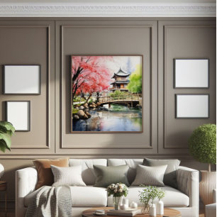 Frühling in Garten Fotodruck