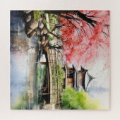 Frühling in Garten Puzzle (Horizontal)