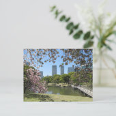 Frühling in Hama-rikyu Gardens: Tokio Postkarte (Stehend Vorderseite)