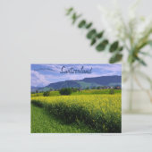 Frühling in Hirzel Schweiz Postkarte (Stehend Vorderseite)