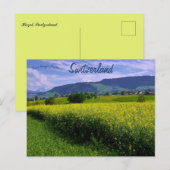 Frühling in Hirzel Schweiz Postkarte (Vorne/Hinten)