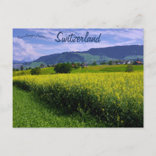 Frühling in Hirzel Schweiz Postkarte