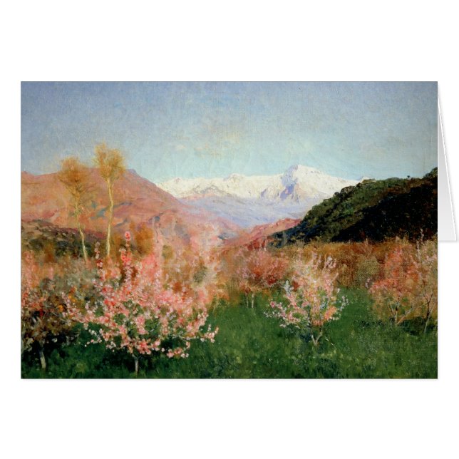 Frühling in Italien, 1890 (Vorderseite (Horizontal))