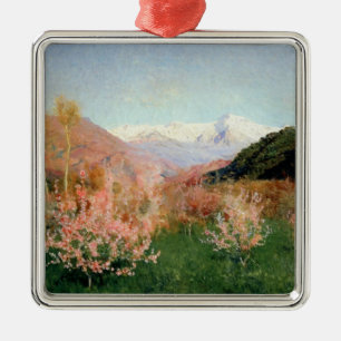 Frühling in Italien, 1890 Ornament Aus Metall
