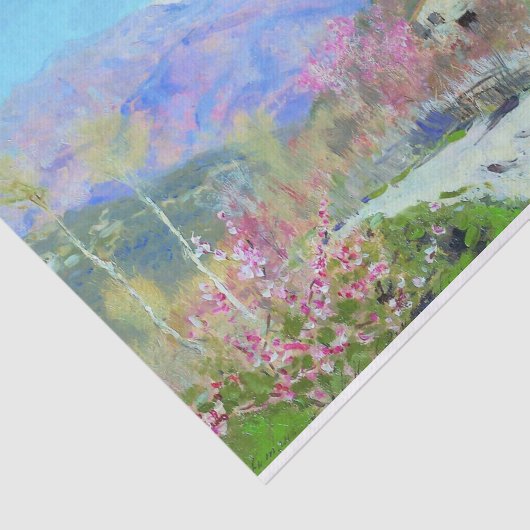 Frühling in Italien durch Isaac Levitan Seidenpapier (Ausschnitt)