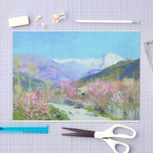 Frühling in Italien durch Isaac Levitan Seidenpapier (Handwerk)