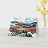 Frühling in Lappland, Kunstmalerei Karte (Gelbe Blume)