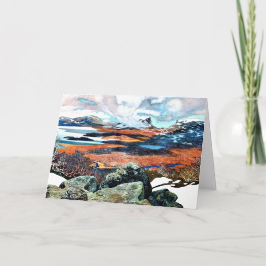 Frühling in Lappland, Kunstmalerei Karte (Vorderseite)