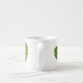 Frühling in Liebe-farbigen Tulpen (rot, gelb, oran Espressotasse (Rückseite)