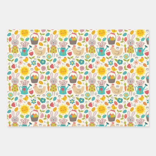 Frühling in Ostern Geschenkpapier Set (Vorderseite 2)
