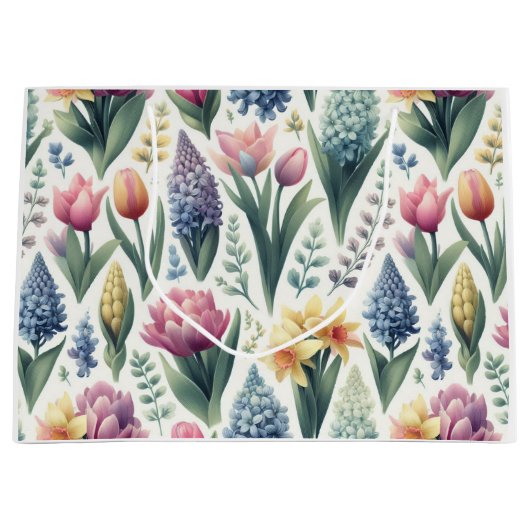 Frühling in Ostern Große Geschenktüte (Vorderseite)