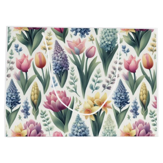 Frühling in Ostern Große Geschenktüte (Rückseite)