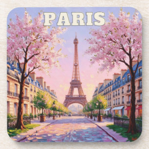 Frühling in Paris Cork Untersetzer - Französisch R