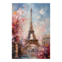Frühling in Paris Der Eiffelturm Ölgemälde