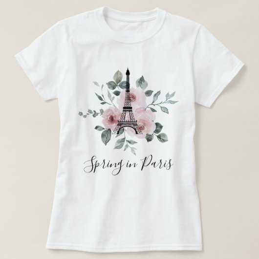 Frühling in Paris - Girls' Trip Custom T-Shirt (Design vorne)