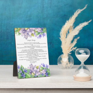 Frühling in Vermont Gedicht Fotoplatte