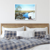 Frühling in Villingaholt, Island. Leinwanddruck (Insitu (Schlafzimmer))