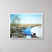 Frühling in Villingaholt, Island. Leinwanddruck (Vorderseite)