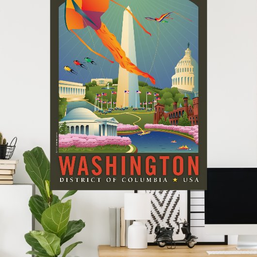 Frühling in Washington D.C. Poster (Heimbüro)