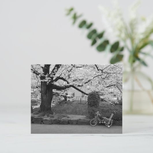 Frühling in West-Tokio Postkarte (Stehend Vorderseite)