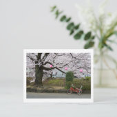 Frühling in West-Tokio Postkarte (Stehend Vorderseite)