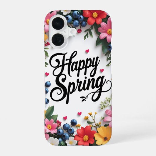 Frühling ist da iPhone 16 hülle (Rückseite)