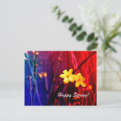 Frühling ist da postkarte (Stehend Vorderseite)