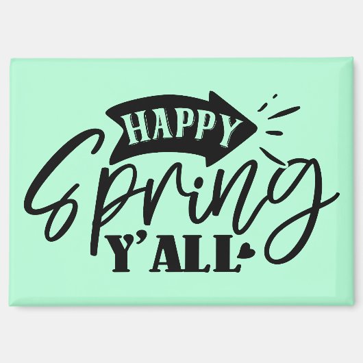 Frühling ist da Typography Design-49765 Magnet (Vorderseite)