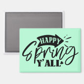 Frühling ist da Typography Design-49765 Magnet (Vorderseite/Rückseite)