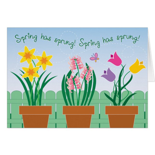 Frühling ist entsprungen! (Vorderseite (Horizontal))