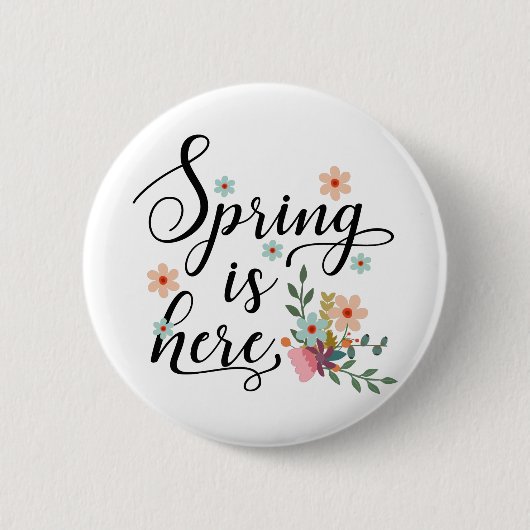 Frühling ist hier button (Vorderseite)