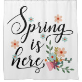 Frühling ist hier duschvorhang (Vorderseite)